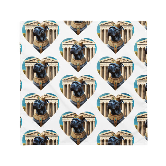 All-over print bandana-Cane Corso