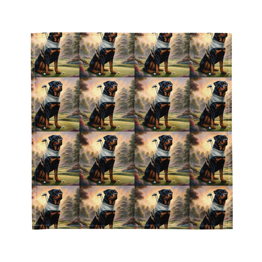 Rottweiler Golfer- All-over print bandana v3