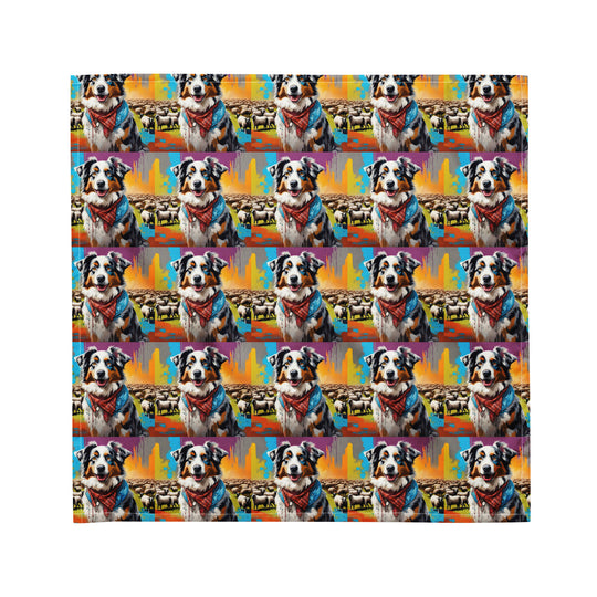 Australian Shepherd- All-over print bandana v3