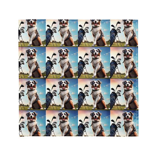 Australian Shepherd Golfer- All-over print bandana