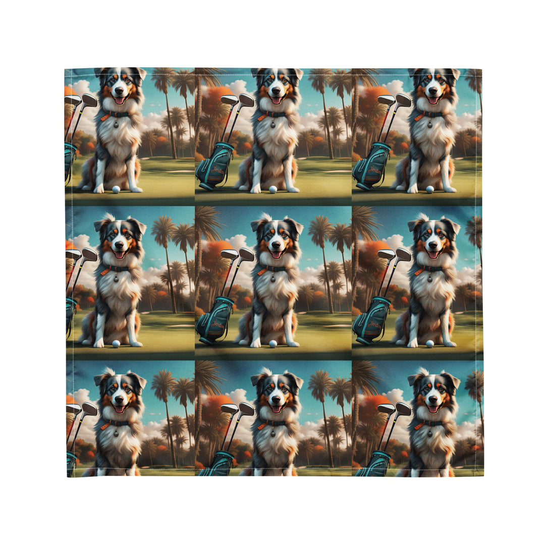 Australian Shepherd Golfer- All-over print bandana v2