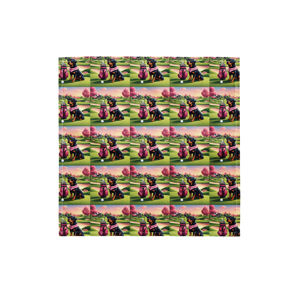 Rottweiler Golfer- All-over print bandana