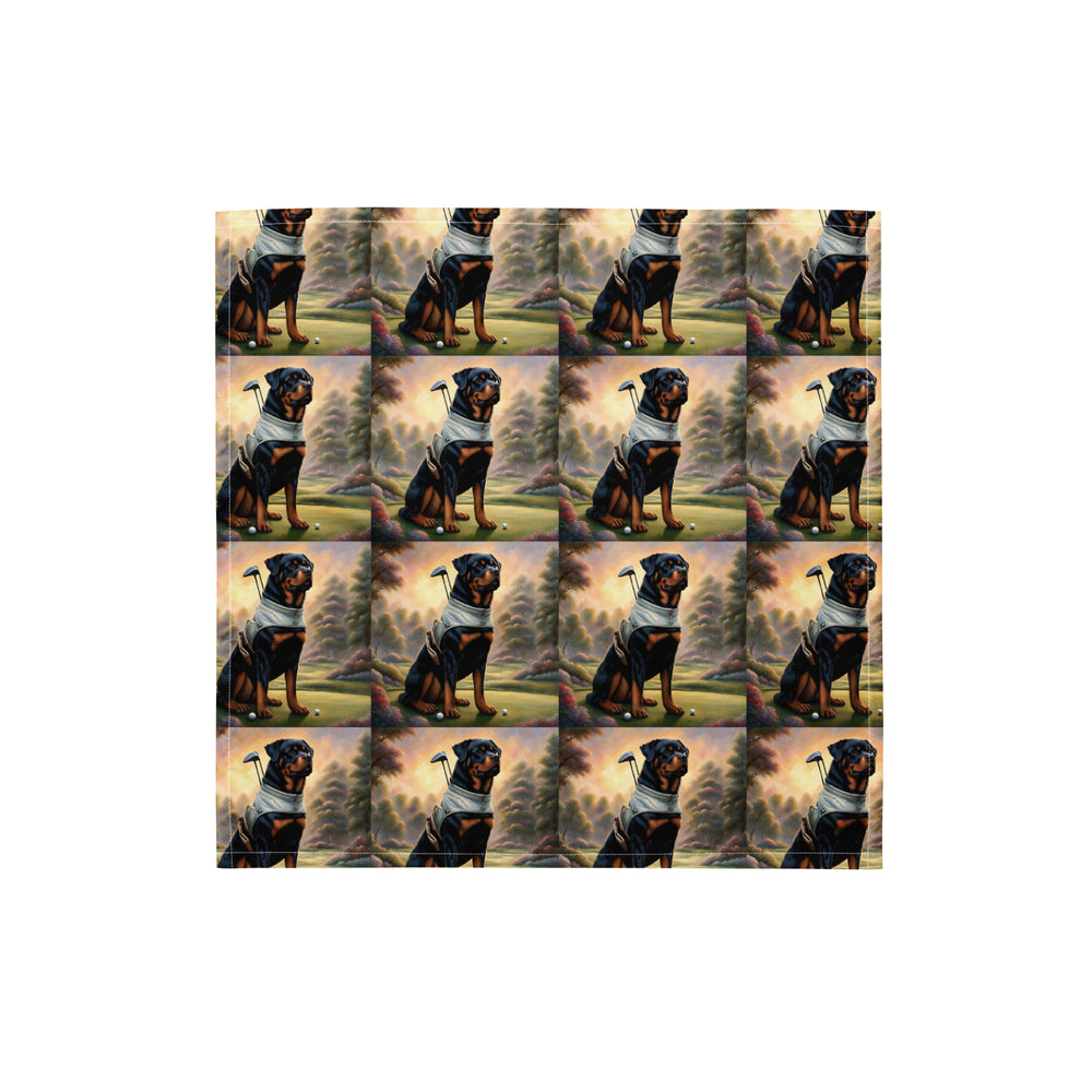 Rottweiler Golfer- All-over print bandana v3