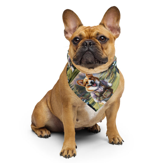 Pembroke Welsh Corgi Golfer- All-over print bandana v3