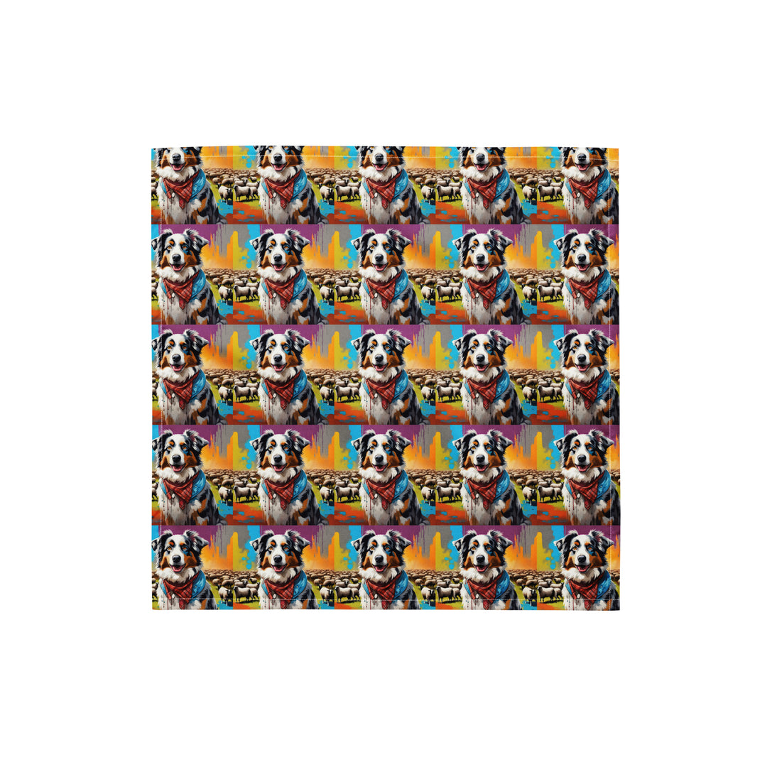 Australian Shepherd- All-over print bandana v3