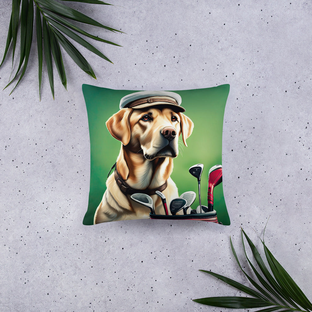 Basic Pillow-Labrador Retriever Golfer V3