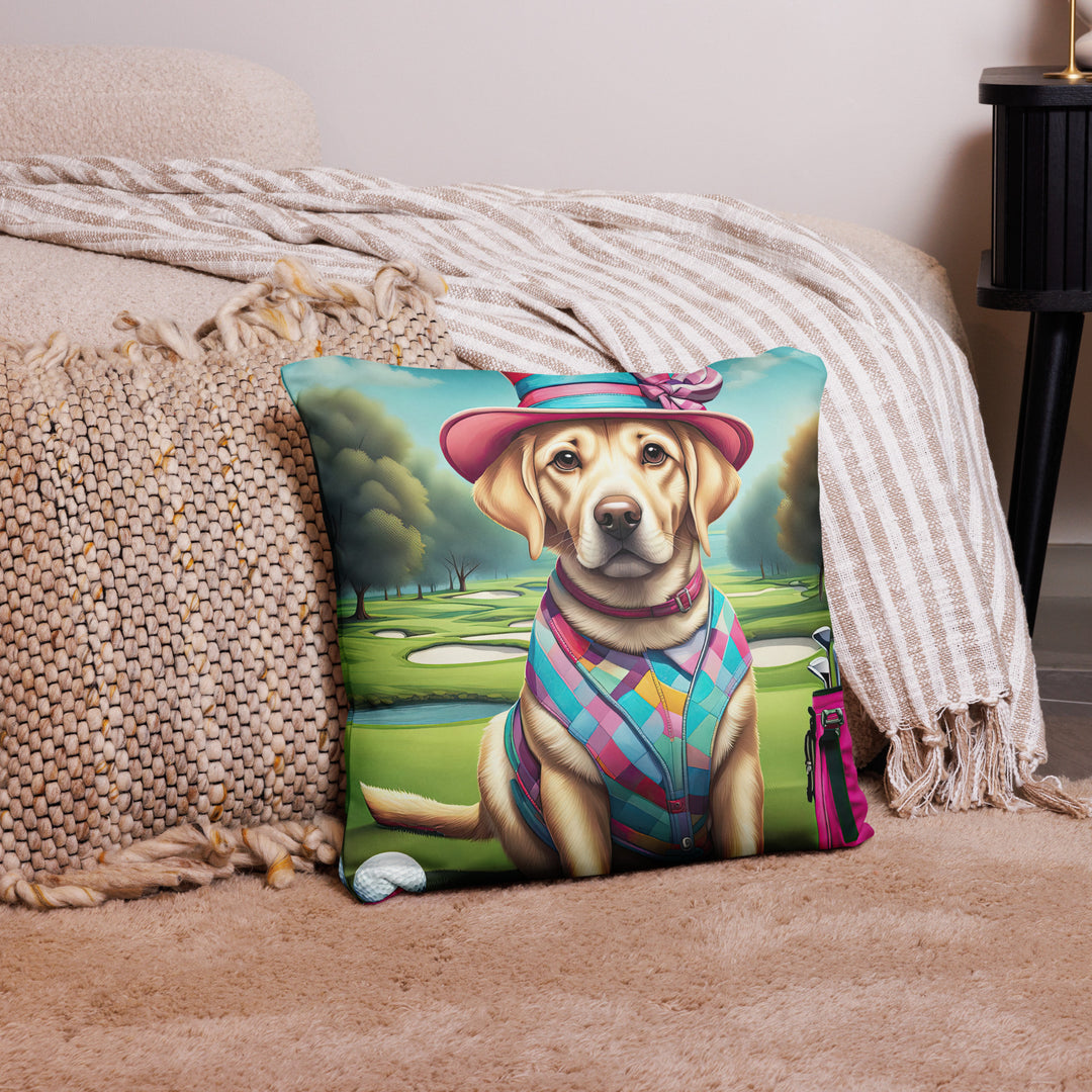 Basic Pillow-Labrador Retriever Golfer V9