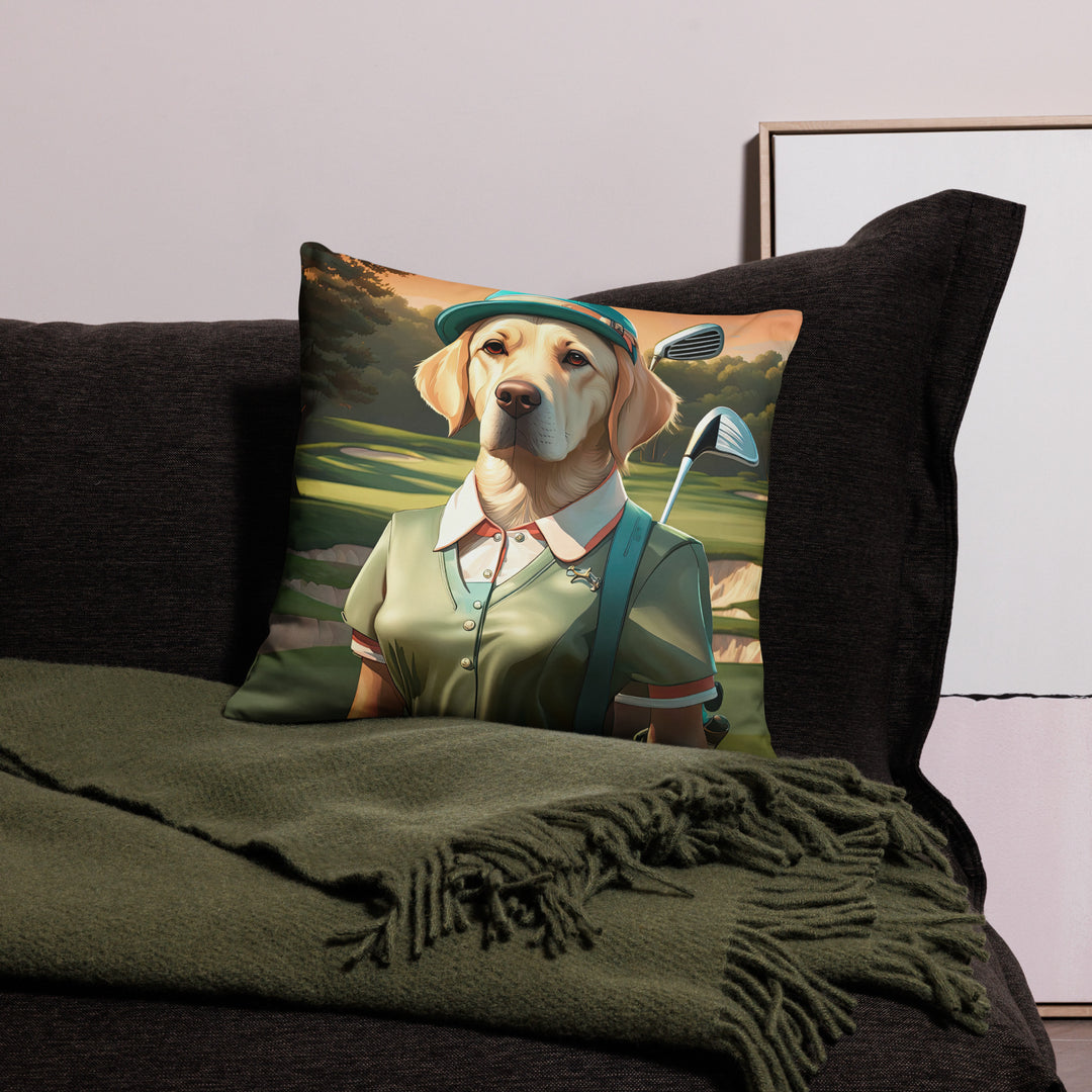 Basic Pillow-Labrador Retriever Golfer V14