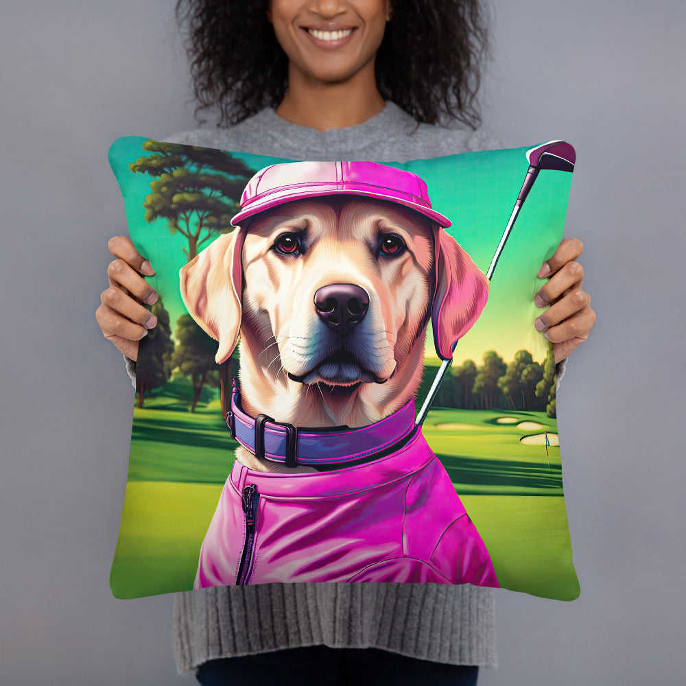 Basic Pillow-Labrador Retriever Golfer V16