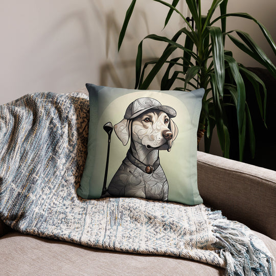 Basic Pillow-Labrador Retriever Golfer V22