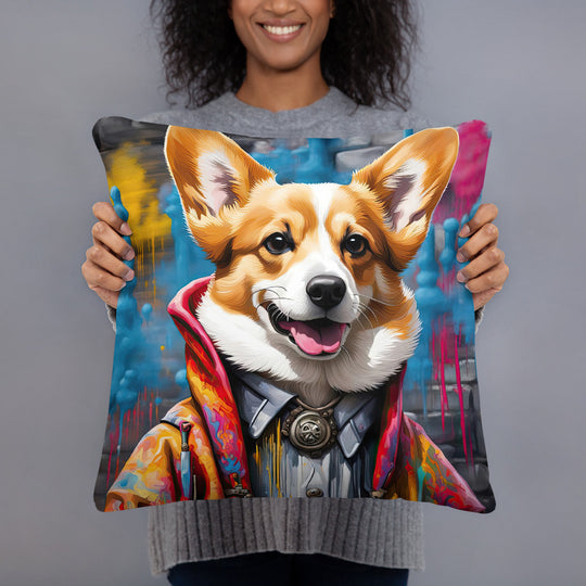 Pembroke Welsh Corgi- Basic Pillow v5