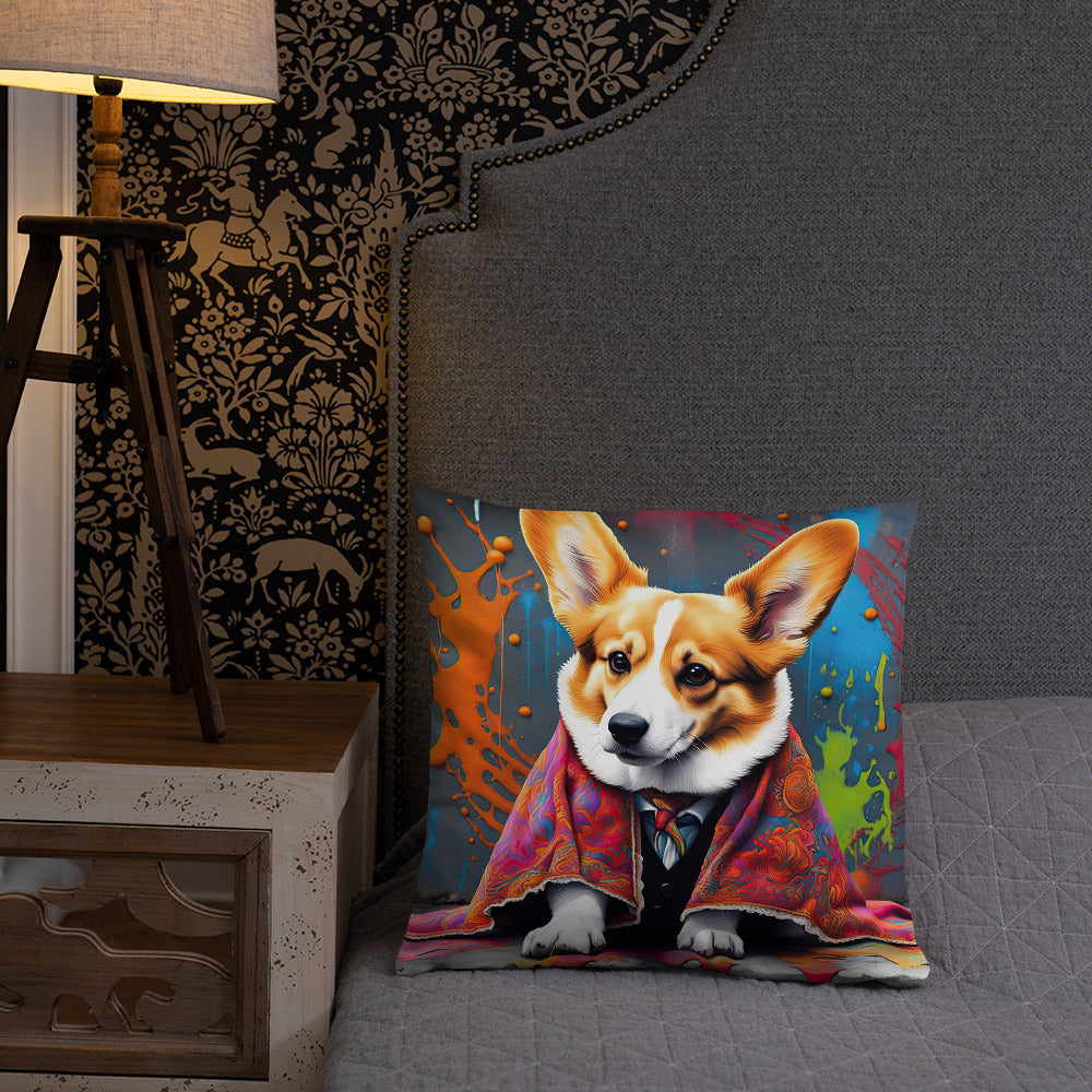 Pembroke Welsh Corgi- Basic Pillow v3