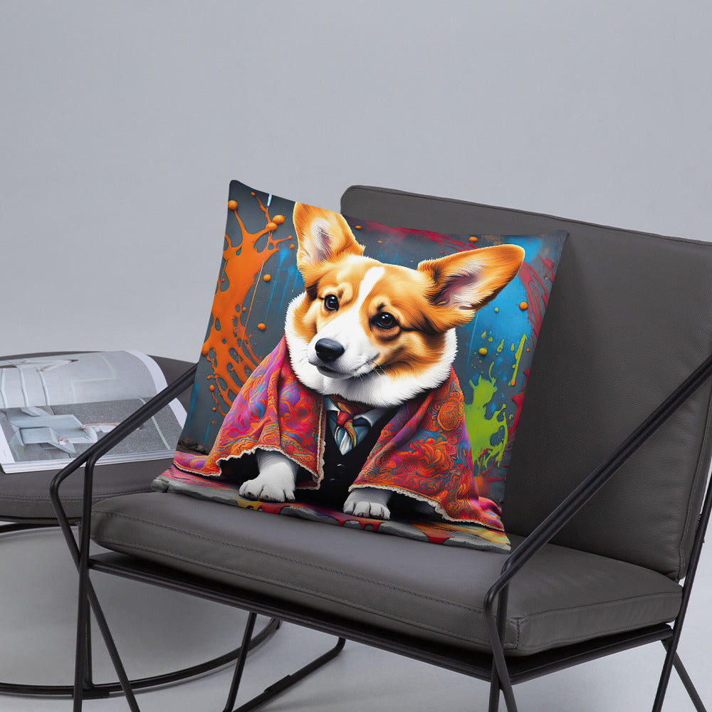 Pembroke Welsh Corgi- Basic Pillow v3