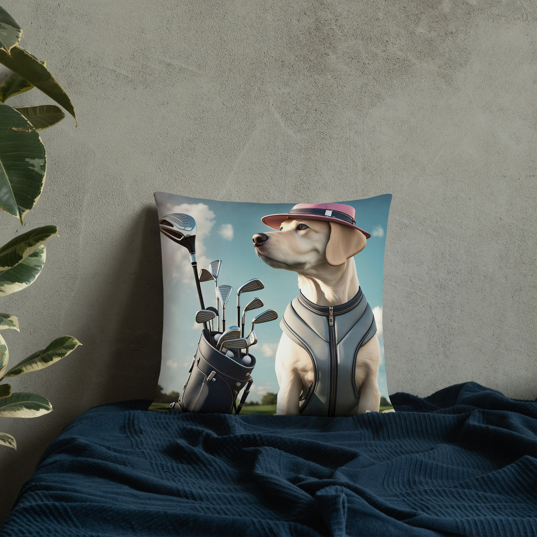 Basic Pillow-Labrador Retriever Golfer V4