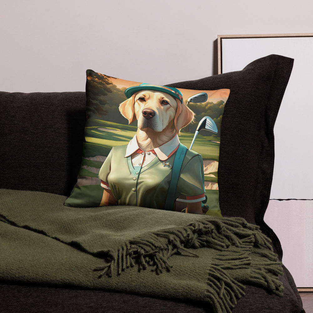 Basic Pillow-Labrador Retriever Golfer V14