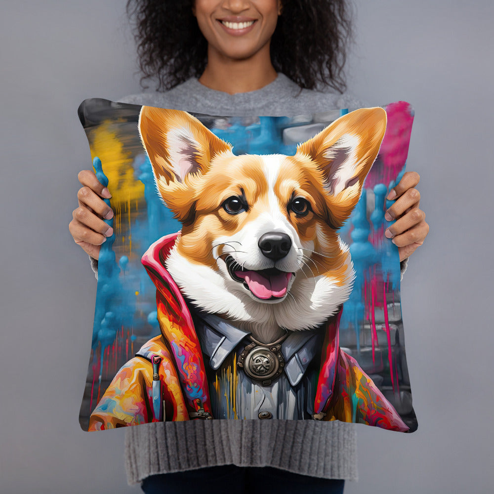 Pembroke Welsh Corgi- Basic Pillow v5