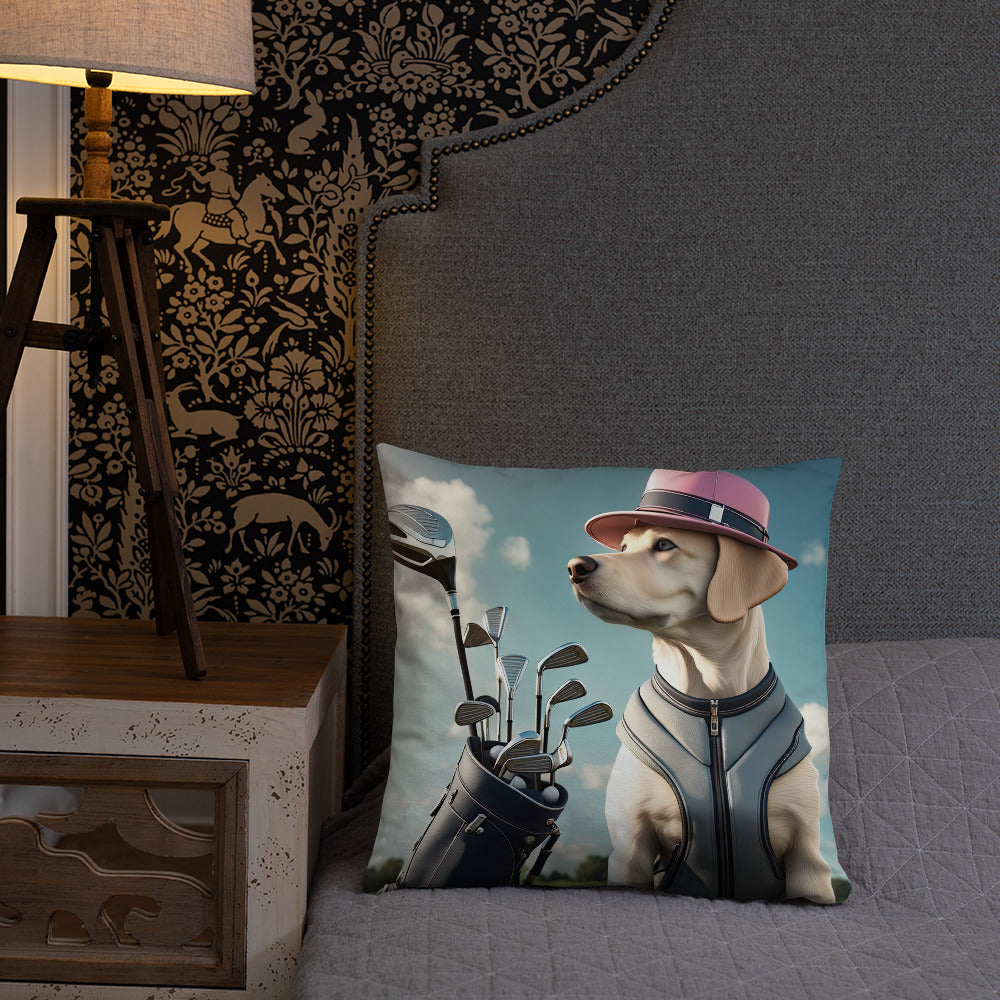 Basic Pillow-Labrador Retriever Golfer V4