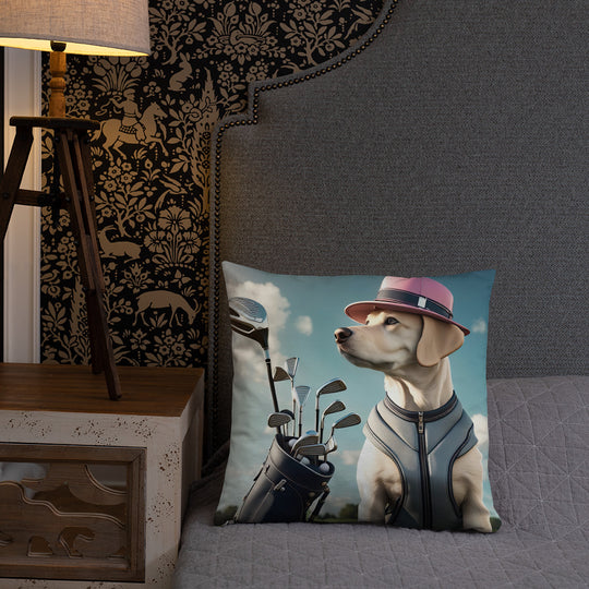 Basic Pillow-Labrador Retriever Golfer V4