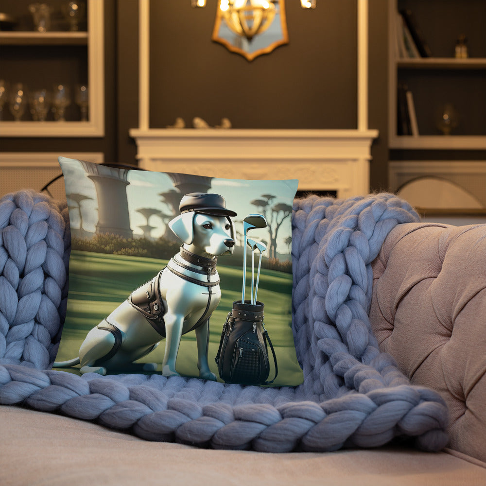 Basic Pillow-Labrador Retriever Golfer V18