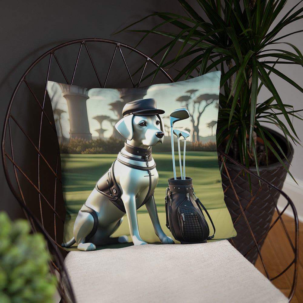 Basic Pillow-Labrador Retriever Golfer V18