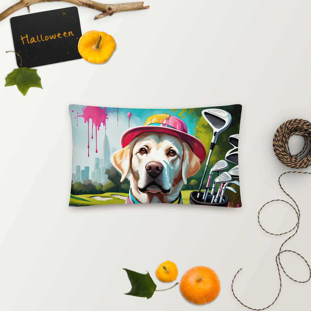 Basic Pillow-Labrador Retriever Golfer V15