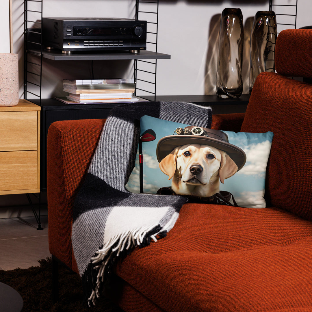 Basic Pillow-Labrador Retriever Golfer V20