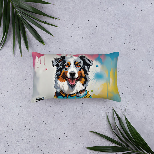 Australian Shepherd Golfer- Basic Pillow v3