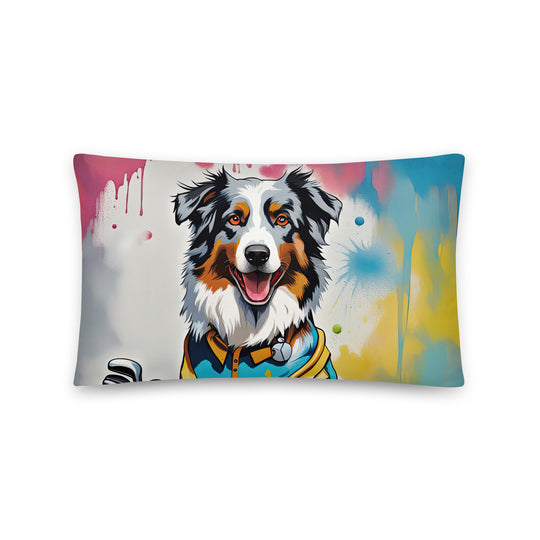 Australian Shepherd Golfer- Basic Pillow v3