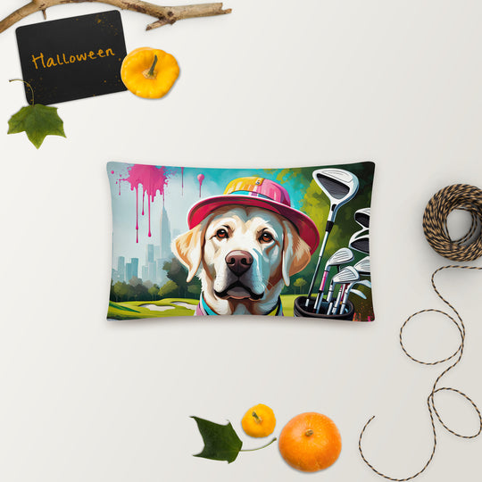 Basic Pillow-Labrador Retriever Golfer V15