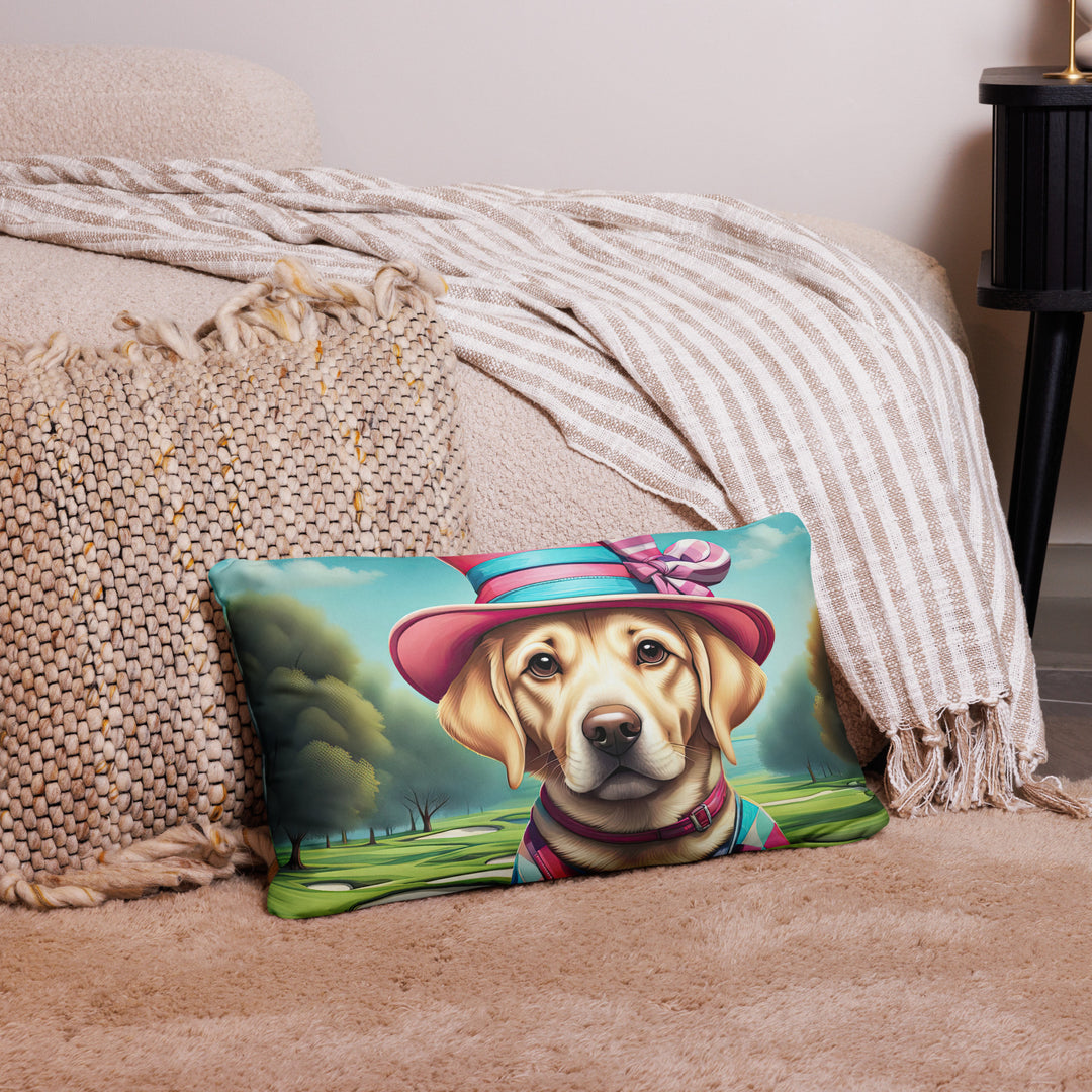 Basic Pillow-Labrador Retriever Golfer V9