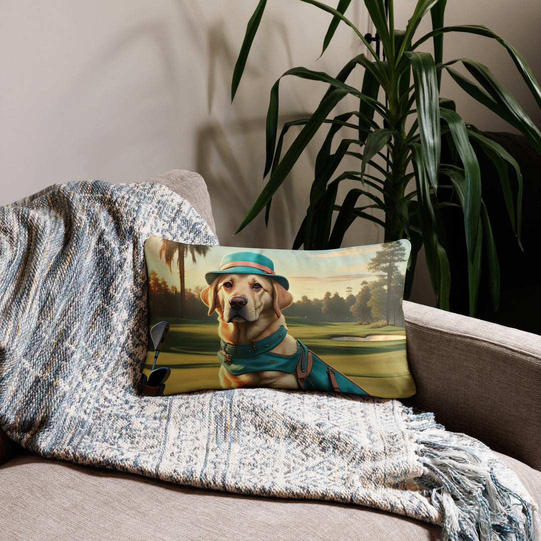 Basic Pillow-Labrador Retriever Golfer V12