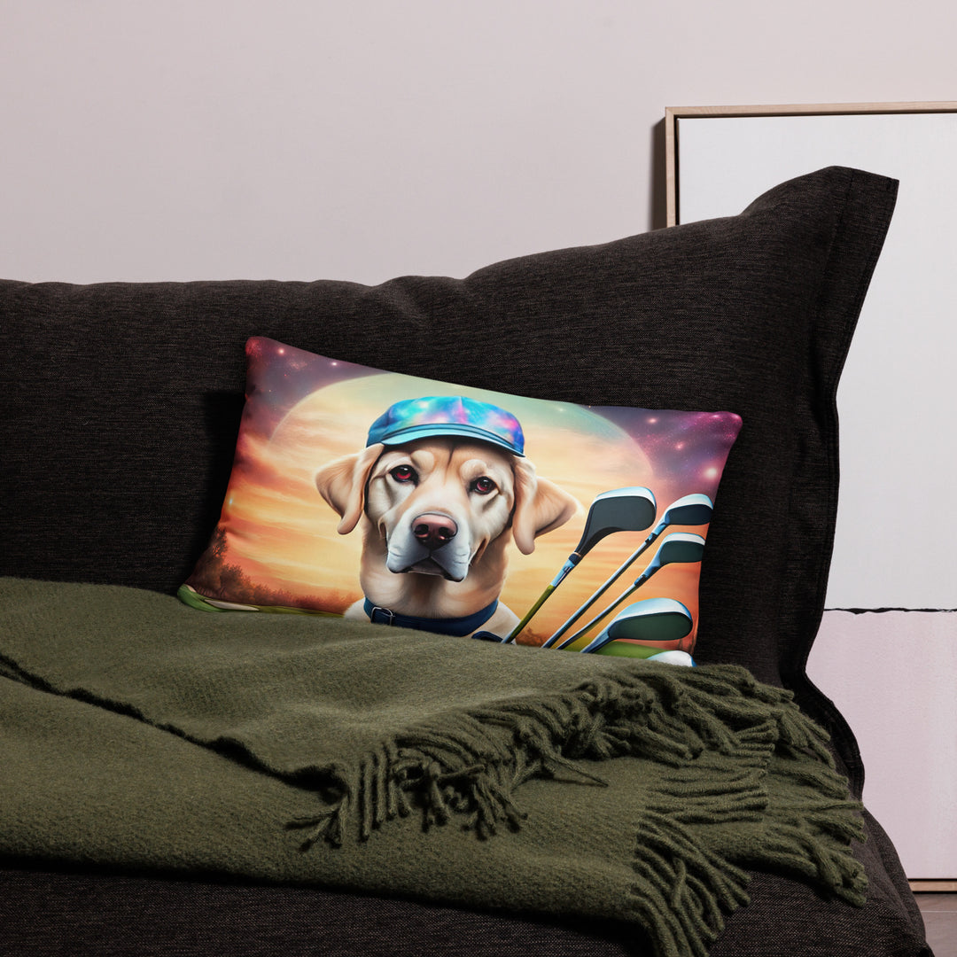 Basic Pillow-Labrador Retriever Golfer V13