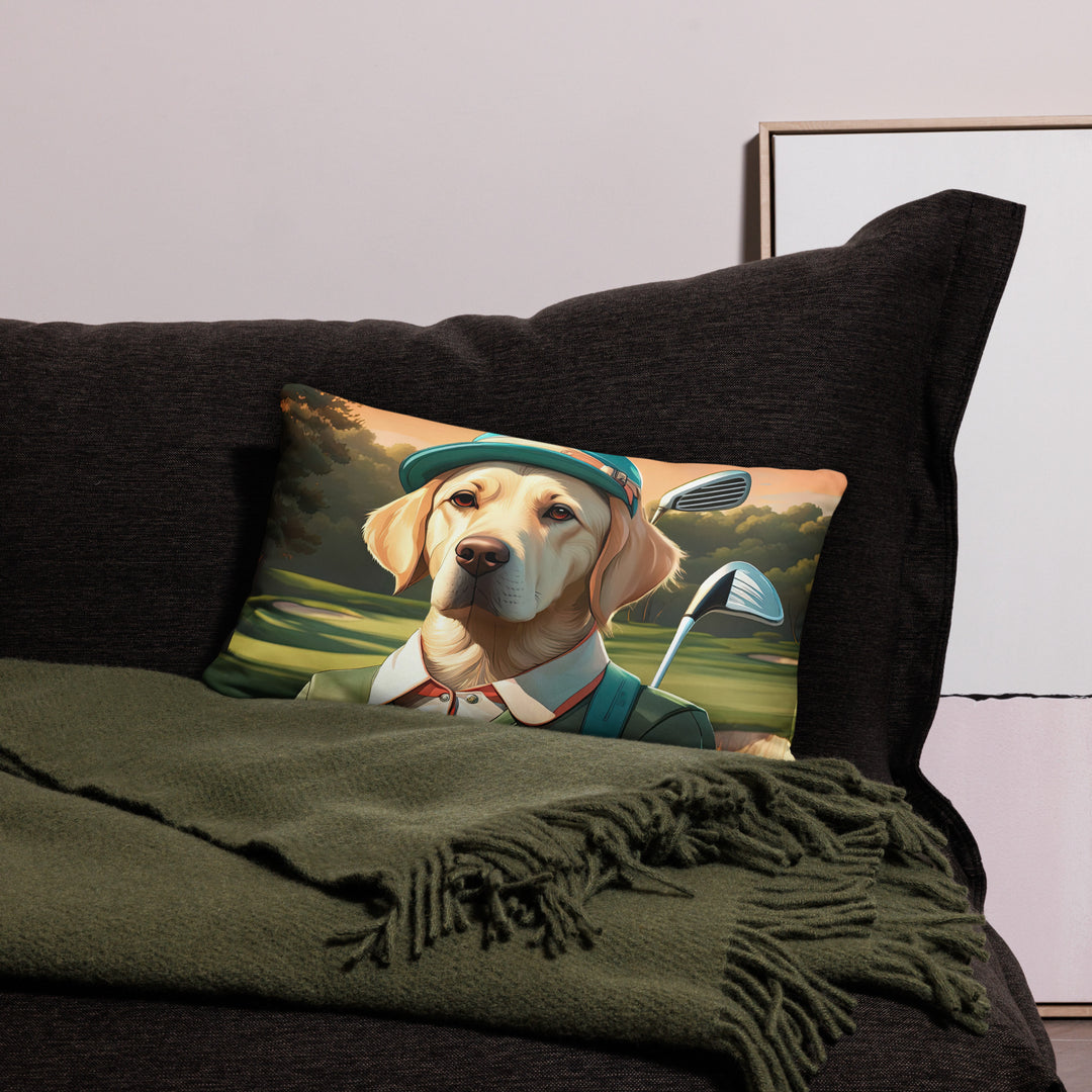 Basic Pillow-Labrador Retriever Golfer V14