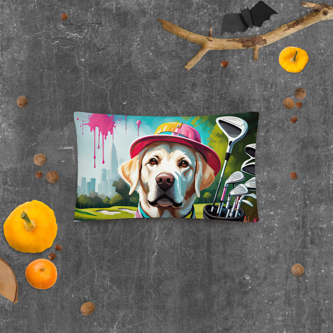 Basic Pillow-Labrador Retriever Golfer V15