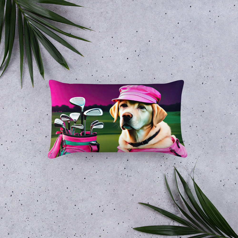 Basic Pillow-Labrador Retriever Golfer V17