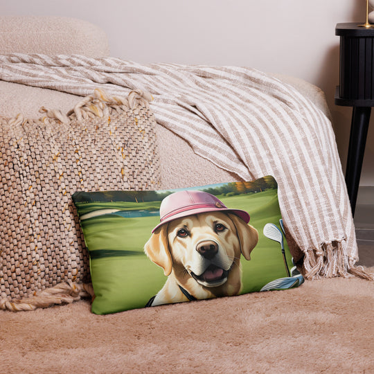 Basic Pillow-Labrador Retriever Golfer V19