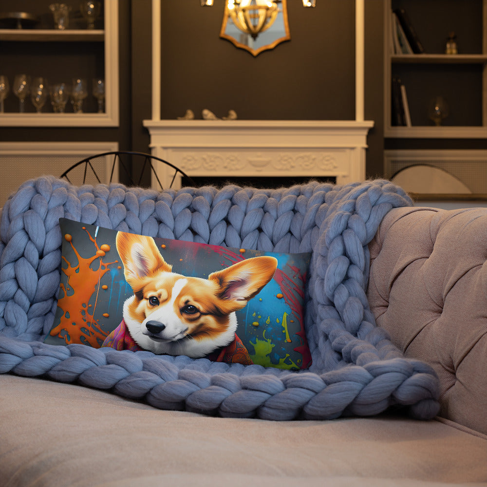 Pembroke Welsh Corgi- Basic Pillow v3