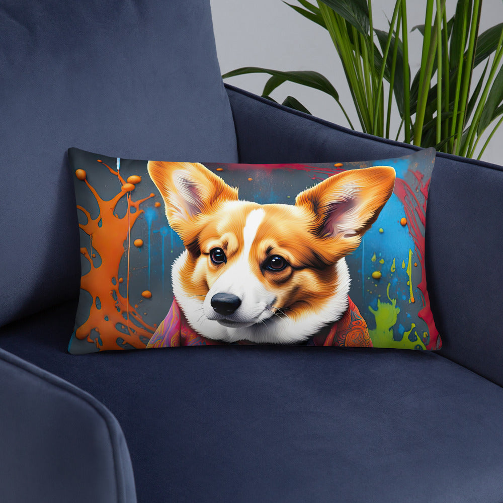 Pembroke Welsh Corgi- Basic Pillow v3