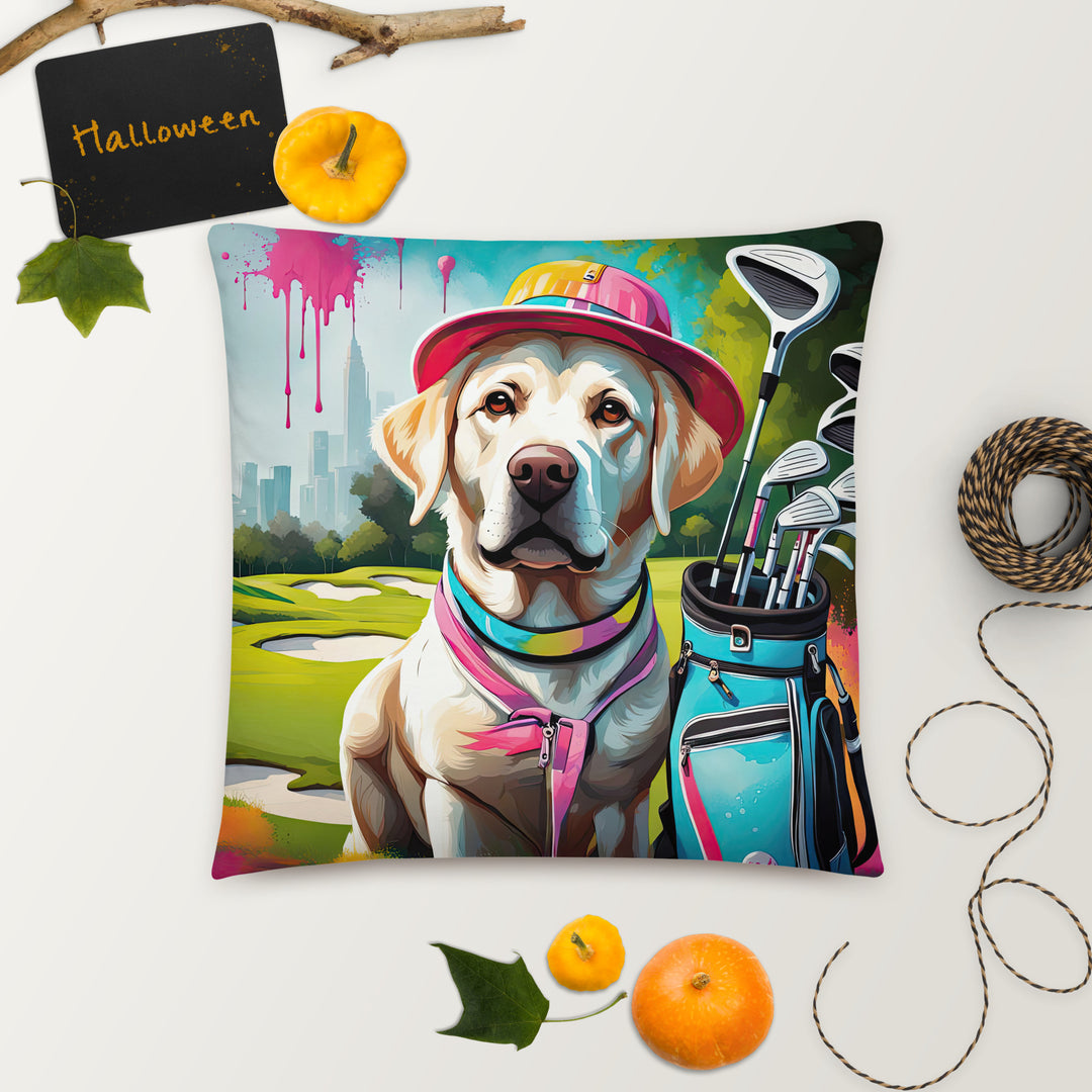 Basic Pillow-Labrador Retriever Golfer V15