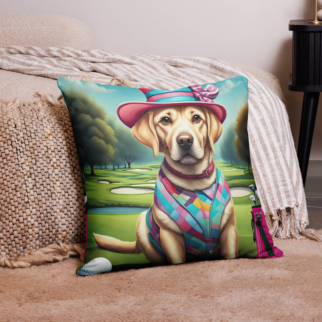 Basic Pillow-Labrador Retriever Golfer V9