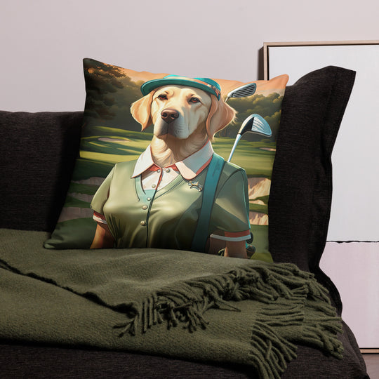 Basic Pillow-Labrador Retriever Golfer V14