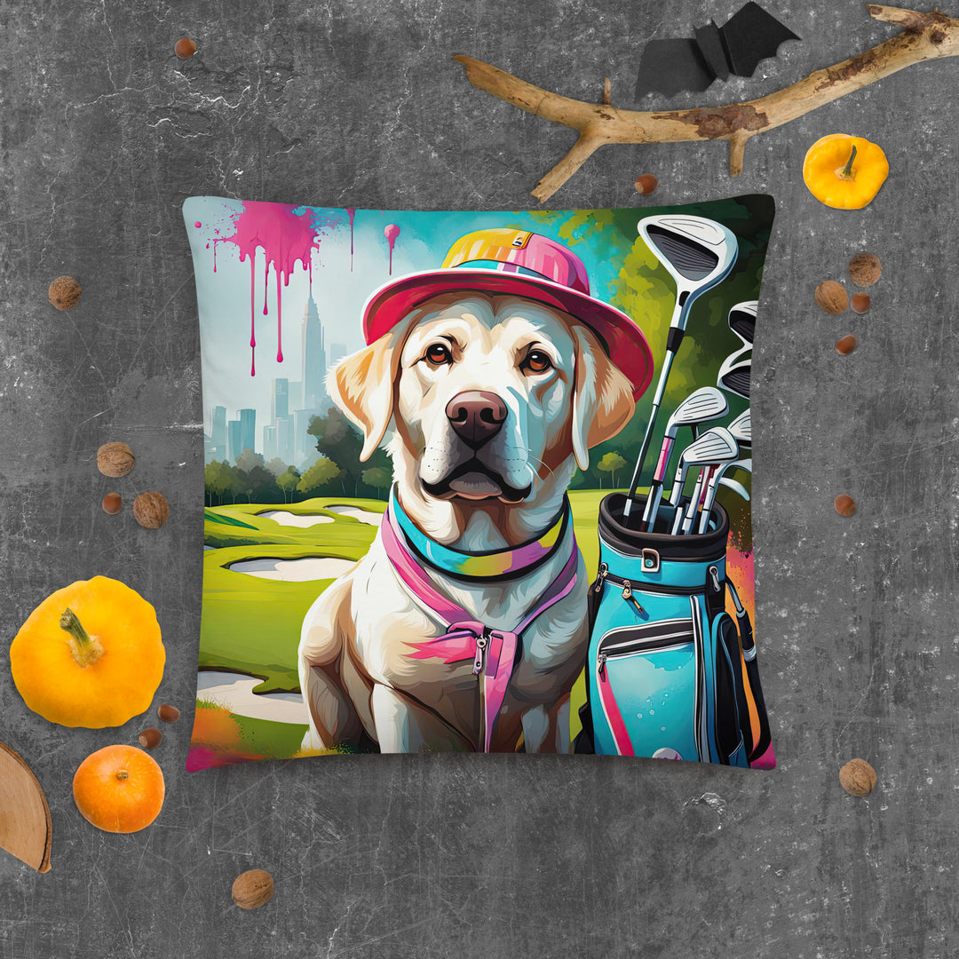 Basic Pillow-Labrador Retriever Golfer V15