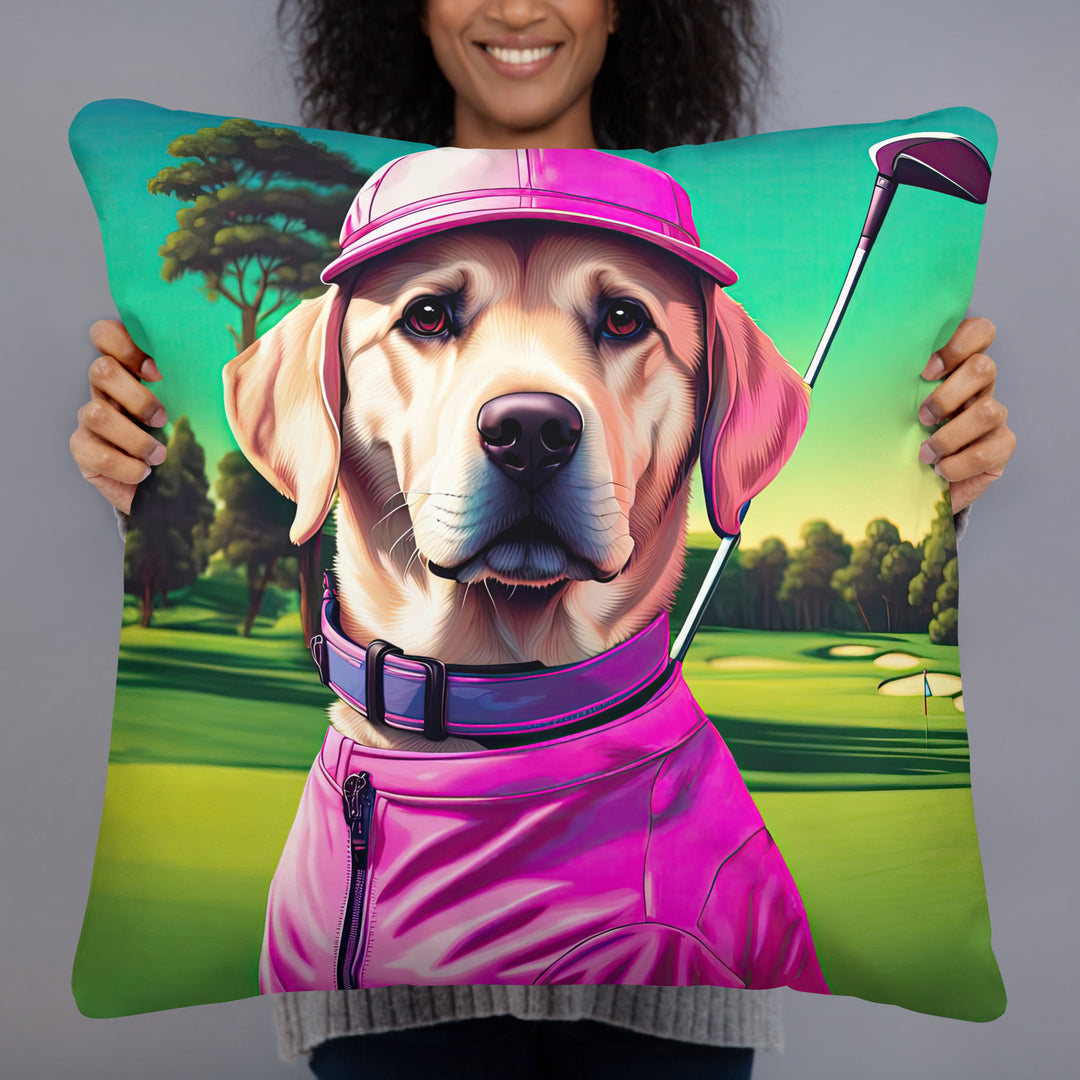 Basic Pillow-Labrador Retriever Golfer V16