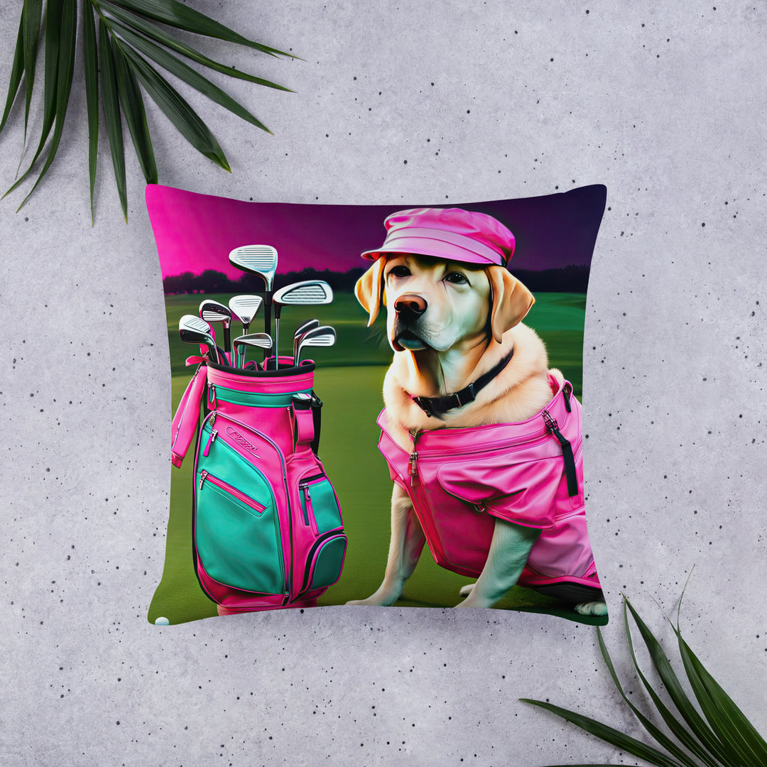 Basic Pillow-Labrador Retriever Golfer V17