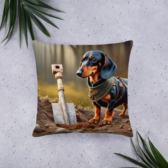 Dachshund- Basic Pillow v4