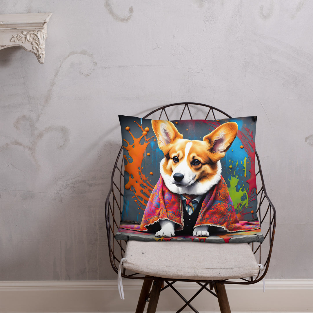 Pembroke Welsh Corgi- Basic Pillow v3