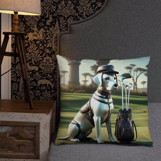 Basic Pillow-Labrador Retriever Golfer V18