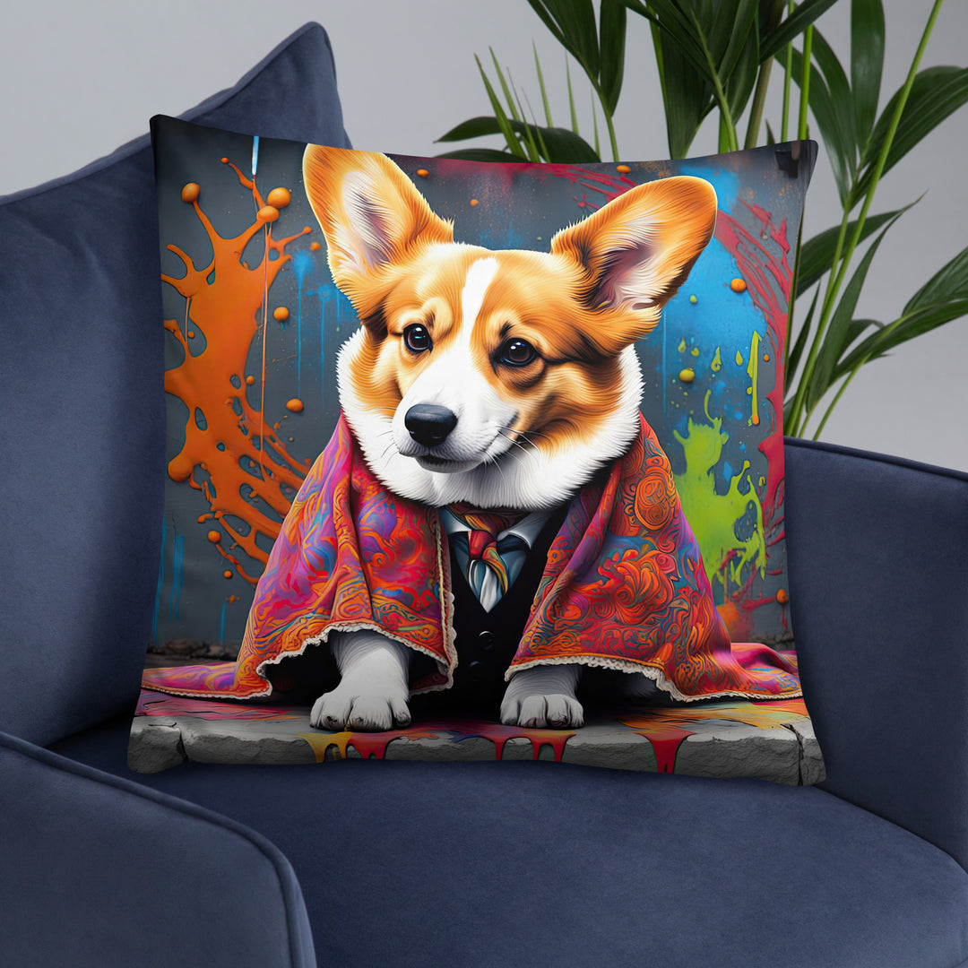 Pembroke Welsh Corgi- Basic Pillow v3
