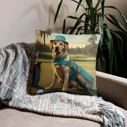 Basic Pillow-Labrador Retriever Golfer V12