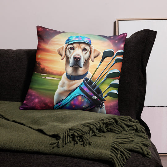 Basic Pillow-Labrador Retriever Golfer V13